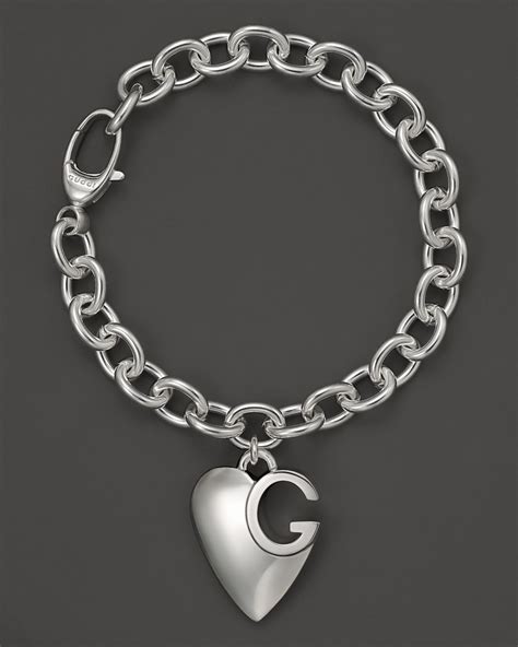 gucci silver charm bracelet|Gucci Charm Bracelets .